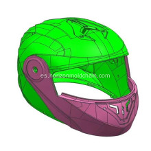 Servicio de personalización de moldes de tecnología de casco de motocicleta.